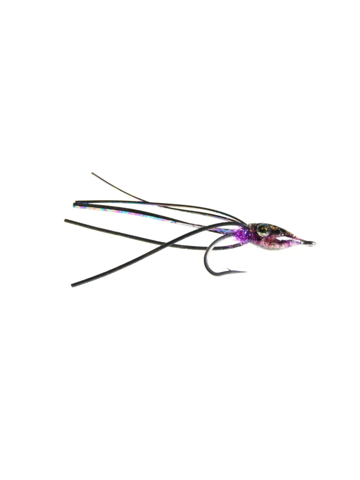 K&HD Fishing Supplies Baby Squid Black & Purple 3 K&HD Fishing Supplies Baby Squid Black & Purple