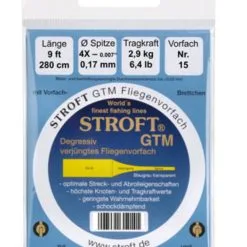 Stroft GTM Gezogenes Vorfach 9ft 16 Stroft GTM Gezogenes Vorfach 9ft -Angelgeräte-Verkaufsgeschäft vorfachbrettchen 15