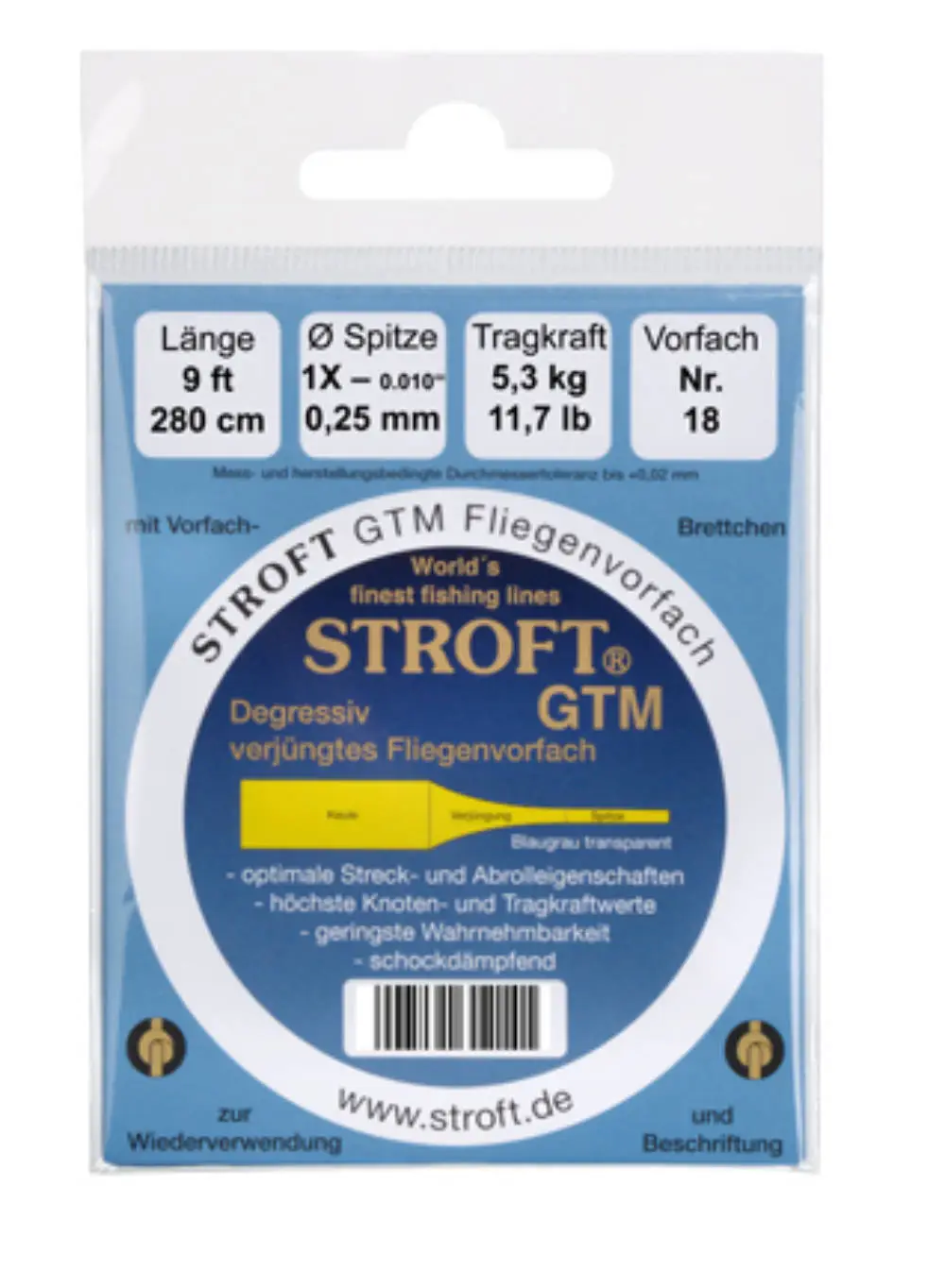 Stroft GTM Gezogenes Vorfach 9ft 9 Stroft GTM Gezogenes Vorfach 9ft – Bild 7